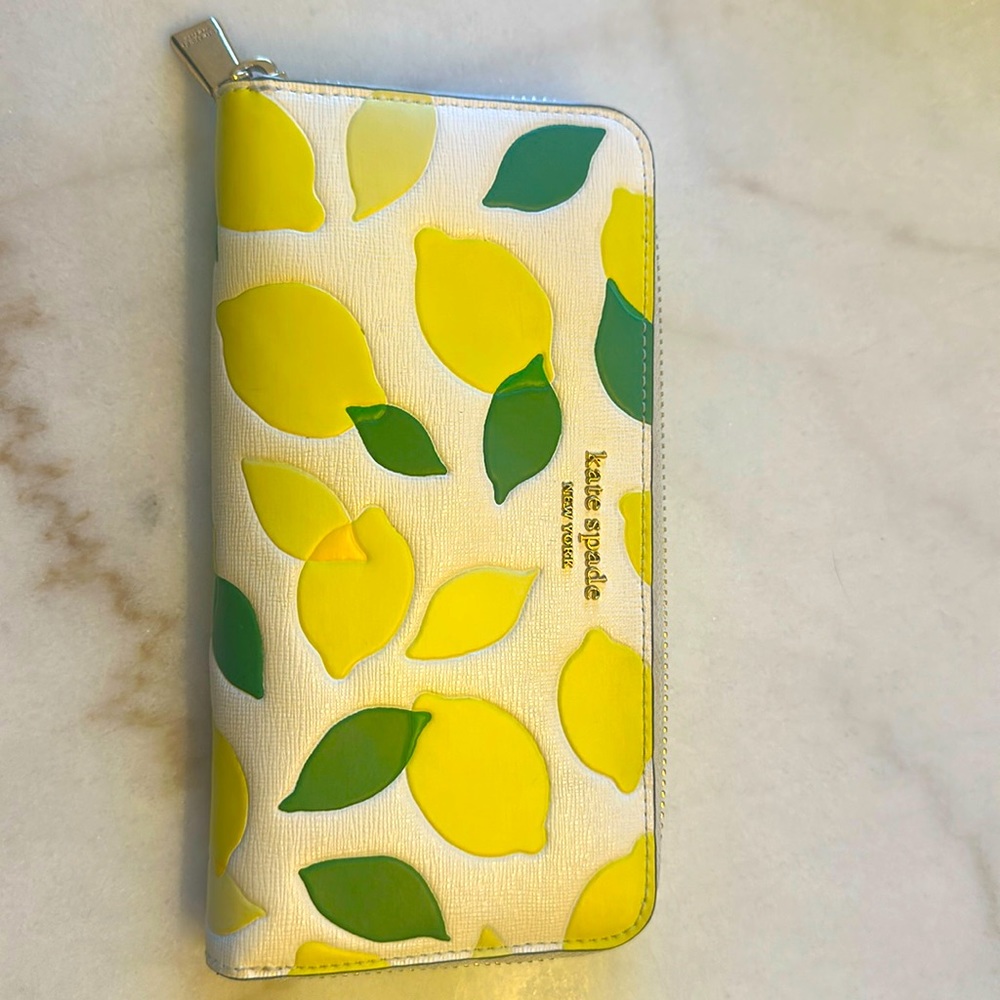 Large Kate Spade Lemon Wallet